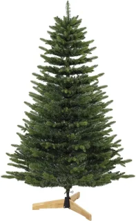 Homona kunstkerstboom Fraser-spar met houten standaard
