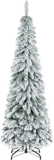 Homona kunstkerstboom met kunstsneeuw - Ø74 x 180 cm - Groen