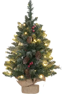 Homona kunstkerstboom - Ø35 x 60 cm - Groen/wit