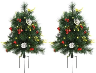 Homona kunstkerstboom - set van 2 - Ø33 x 75 cm