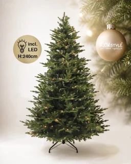 HOOMstyle Kerstboom Excellent Slim Led - kunstkerstboom groen 240 cm