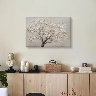 Houten ingelijst canvas Cerasus boom 40x60 cm