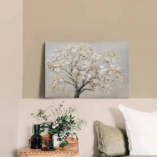 Houten ingelijst canvas Cerasus boom 40x60 cm