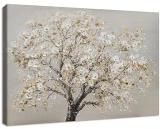 Houten ingelijst canvas Cerasus boom 40x60 cm