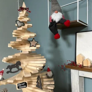 Houten kerstboom 1,50 m
