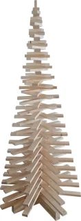 Houten latten kerstboom 178 cm
