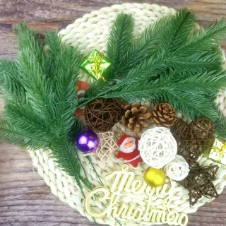 Huismerk Kunstkersttakken 36 stuks Groen