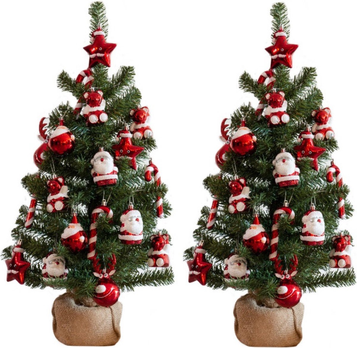 Imperial Kant en klare kerstboom 75cm groen rood