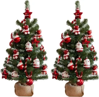 Imperial Kant en klare kerstboom 75cm groen rood