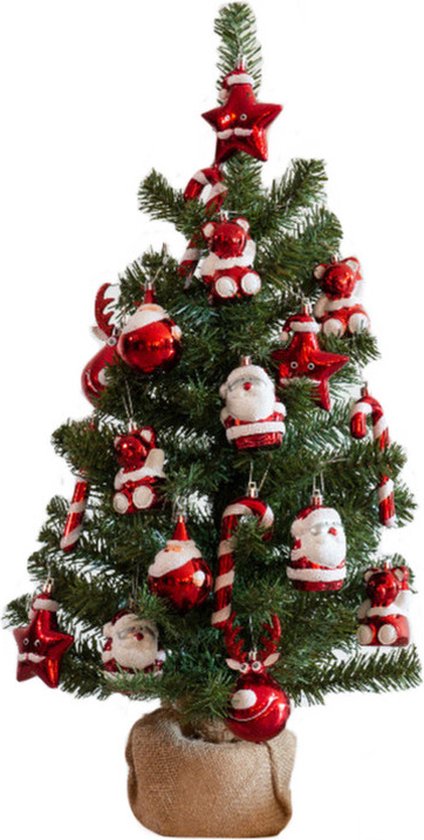 Imperial Kant en klare kerstboom 75cm groen rood