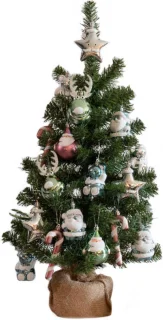Imperial Kerstboom Kant-en-Klaar 75cm Groen Zilver