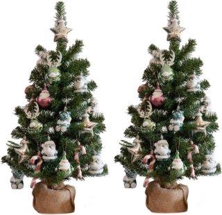 Imperial Kerstboom Kant-en-Klaar 75cm Groen Zilver