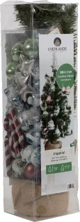Imperial Kerstboom Kant-en-Klaar 75cm Groen Zilver