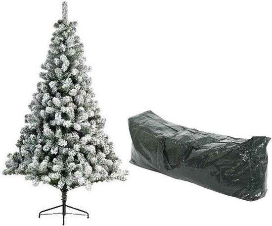 Imperial Pine kunstkerstboom besneeuwd 210 cm met opbergzak