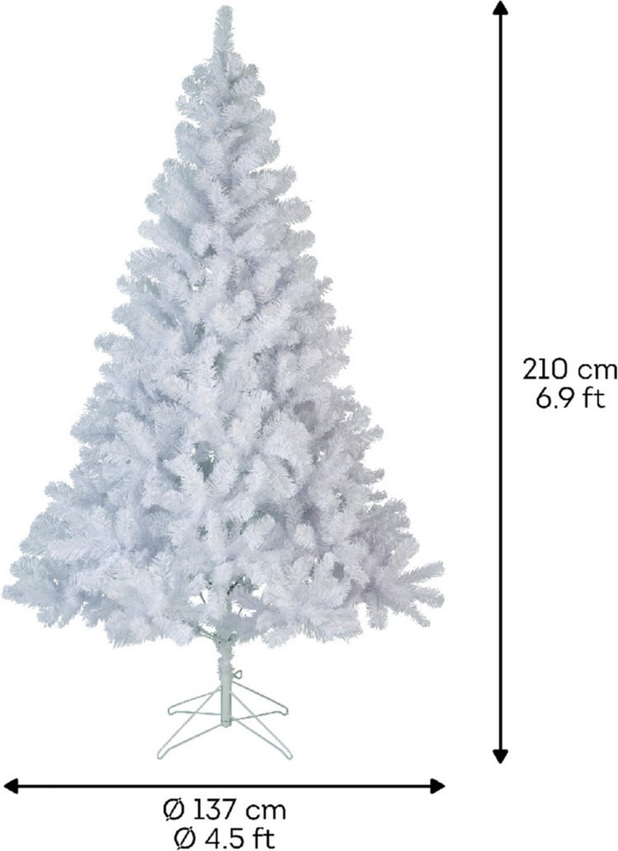 Imperial Pine kunstkerstboom wit 210 cm