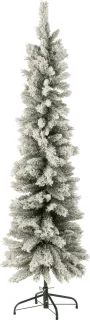 J-Line Besneeuwde kunststof kerstboom groen small