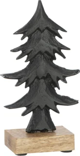 J-Line decoratie Dennenboom Ori op voet - small - 2 stuks