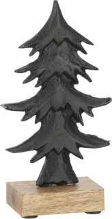 J-Line decoratie Dennenboom Ori op voet - small - 2 stuks