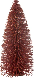 J-Line decoratie Kerstboom bessen - kunststof - rood - large