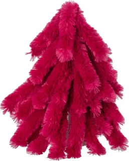 J-Line decoratie kerstboom - fuchsia - small