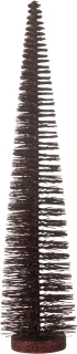 J-line decoratie kerstboom glitter bordeaux medium