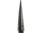 J-Line decoratie Kerstboom Glitter - kunststof - donkergroen - medium