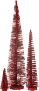 J-Line decoratie kerstboom glitter