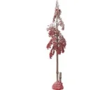 J-Line decoratie kerstboom grote bessen - kunststof - rood - medium