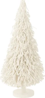 J-Line decoratie kerstboom hout wit small