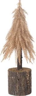 J-Line decoratie kerstboom kunststof koper small