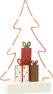 J-Line decoratie kerstboom met cadeaus - small