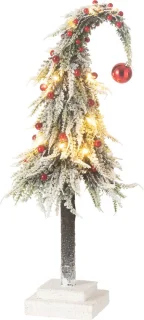 J-Line decoratie kerstboom Muts Sneeuw – medium