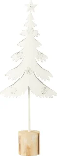 J-Line decoratie kerstboom op voet met ster