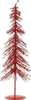 J-Line decoratie kerstboom rood small