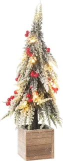 J-Line decoratie kerstboom Sneeuw