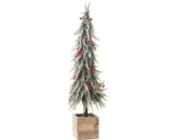 J-Line decoratie kerstboom Sneeuw