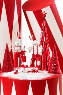 J-Line decoratie Kerstboom + Ster – 2 stuks