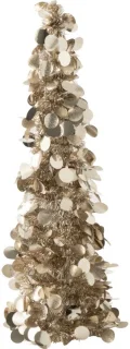 J-Line decoratieboom - polystyreen - greige - small
