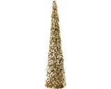 J-Line decoratieboom Sprankelend - champagne - extra large