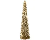 J-Line decoratieboom Sprankelend - champagne - large