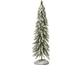 J-Line kerstboom - donkergroen/wit - large