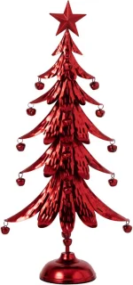 J-Line kerstboom, ijzer, rood, small