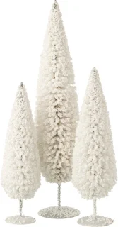 J-Line kerstboom kunststof wit large