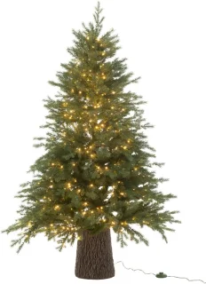 J-Line kerstboom met houten basis