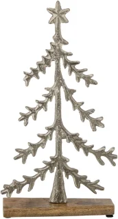 J-Line kerstboom met ster op voet - large