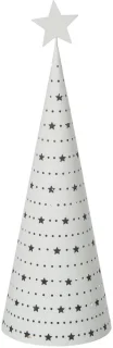 J-line ledkerstboom - ijzer - large - wit