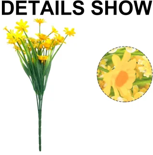 JeiibrZui Levensechte Kunstbloemen - Set van 8, Geel