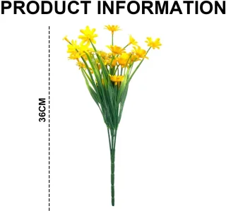 JeiibrZui Levensechte Kunstbloemen - Set van 8, Geel