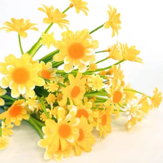 JeiibrZui Levensechte Kunstbloemen - Set van 8, Geel