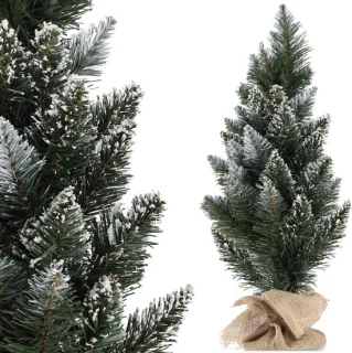 KADAX Anna kerstboom 60 cm met standaard en jute zak